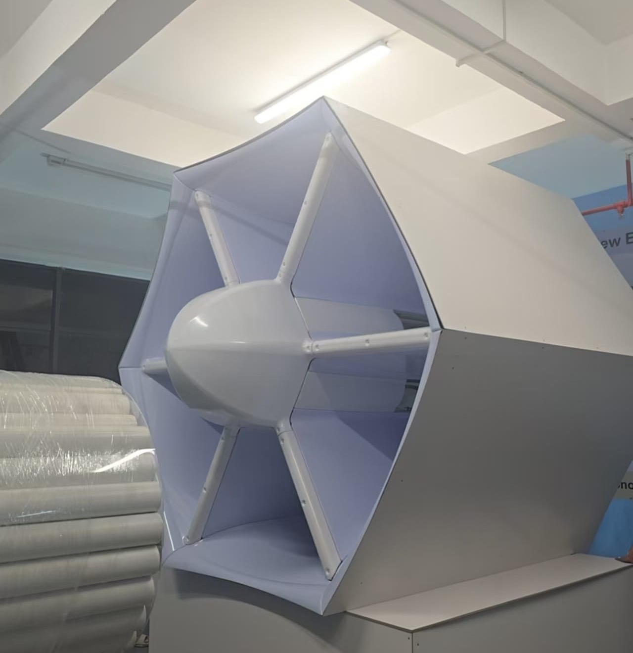 The AEROGRID hexagonal ducted unit at the Huizhou Commercial Validation centre